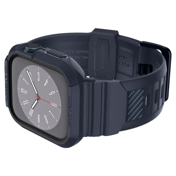 Чохол та ремінець 2в1 Spigen для Apple Watch 45-44mm, Rugged Armor Pro, Charcoal Gray