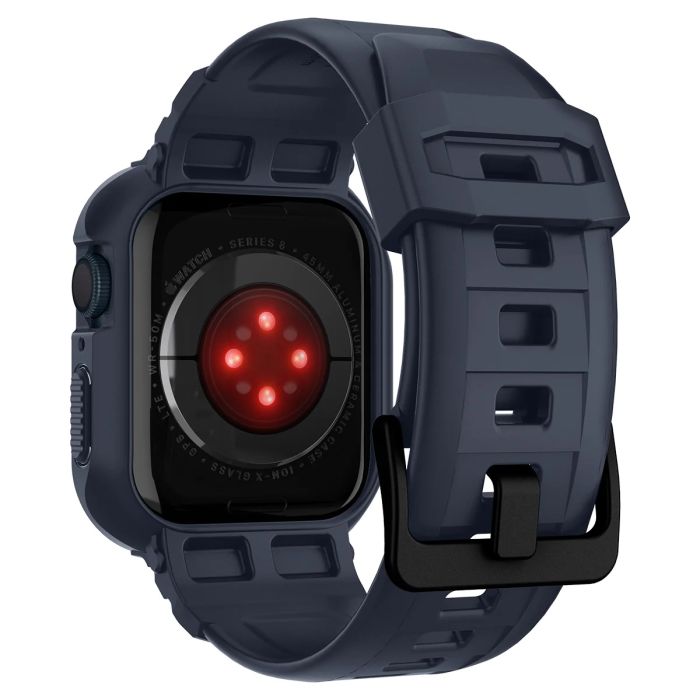 Чохол та ремінець 2в1 Spigen для Apple Watch 45-44mm, Rugged Armor Pro, Charcoal Gray