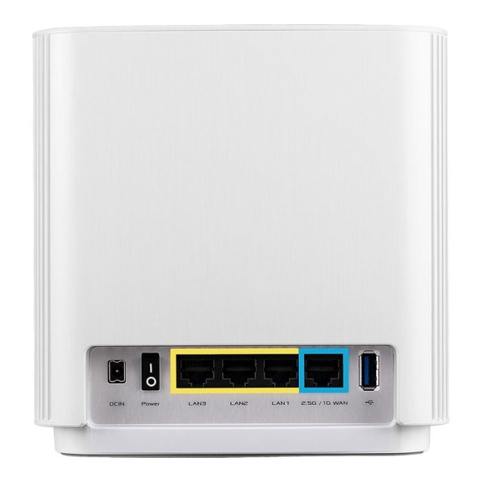 Система WiFi-Mesh ASUS ZenWiFi XT8 v2 AX6600, 3xGE LAN, 1x2.5GE WAN, 1xUSB3.1, 2мод, білий, EU-UK