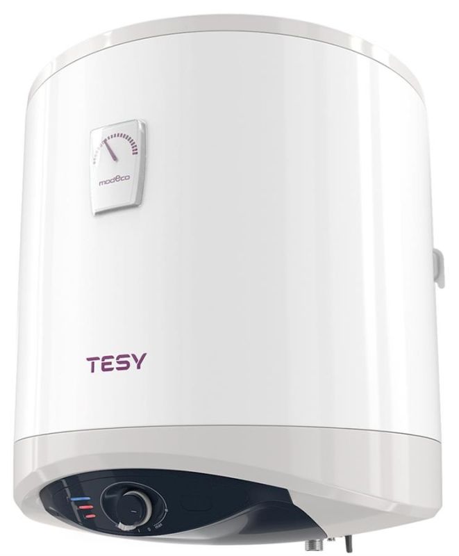 Водонагрівач електр. TESY Modeco Ceramic круглий GCV 504716D C21 TS2RC, 50л, 1,6кВт, сухий тен, мех. кер-ння, B, білий