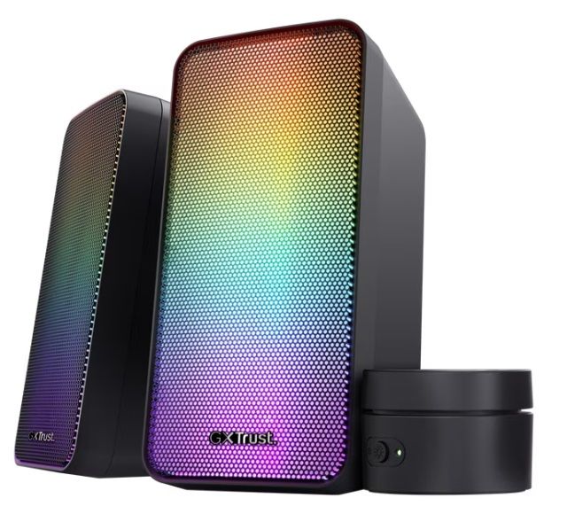 Акустическая система Trust GXT 611 WEZZ, USB/AUX,  RGB/Knob, Черный