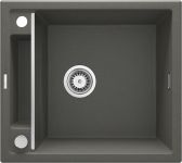 Мийка кухонна Deante Magnetic, граніт, квадрат, без крила, 560х500х219мм, чаша - 1, врізна, антрацит