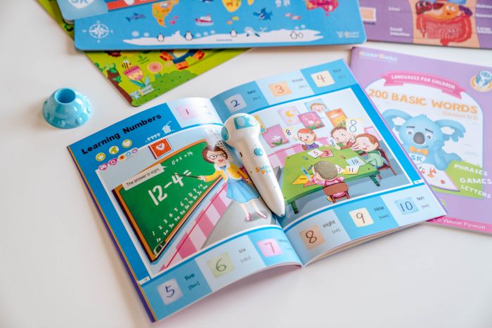 Книга Игры математики сезон 1-4 с интерактивной способностью Smart Koala, 4шт