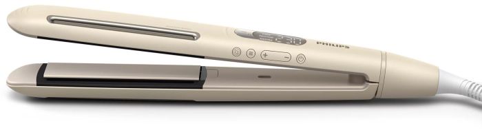 Випрямитель Philips SenseIQ Series 8000, 1800Вт, темп.режимов-14, 120-230С, ионизация, керамика, золотистый