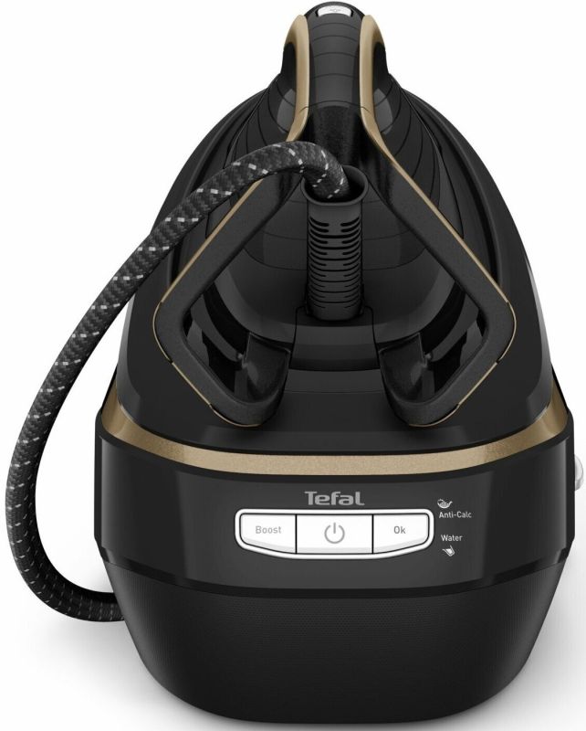 Праска-парогенератор Tefal Pro Express Vision, 3000Вт, 1100мл, паровий удар -750гр, постійна пара - 180гр, чорно-золотий