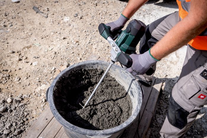 Міксер будівельний Metabo RWE 1200 1200Вт 0-900об/хв М14 120мм для 30л 3.4кг