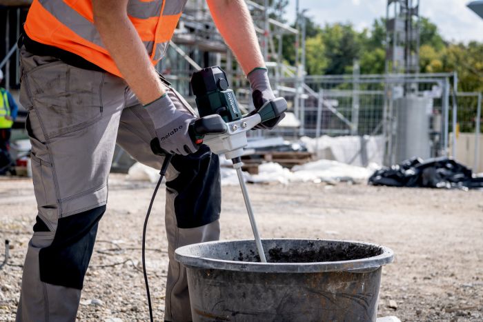 Міксер будівельний Metabo RWE 1200 1200Вт 0-900об/хв М14 120мм для 30л 3.4кг