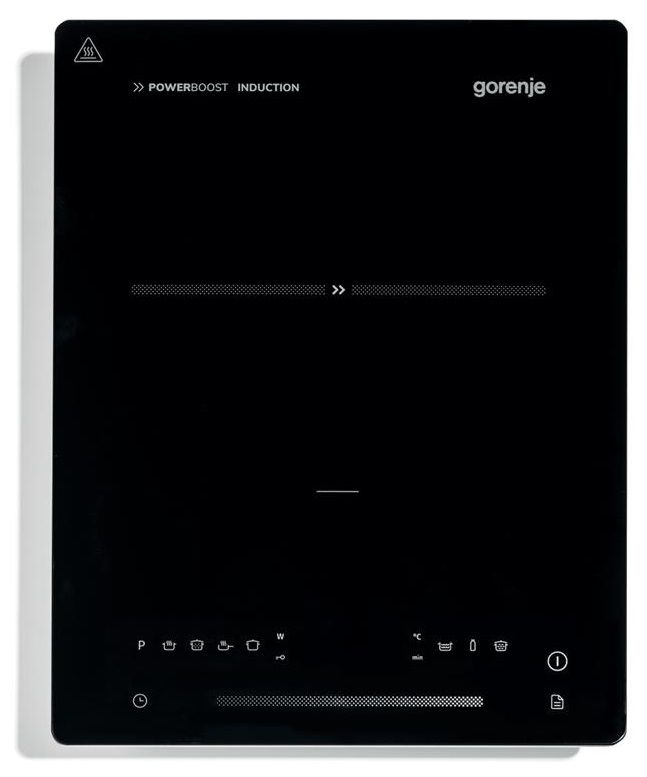 Плитка настільна Gorenje індукційна, конфорок - 1 на 2кВт, керування - сенсорне, чорний