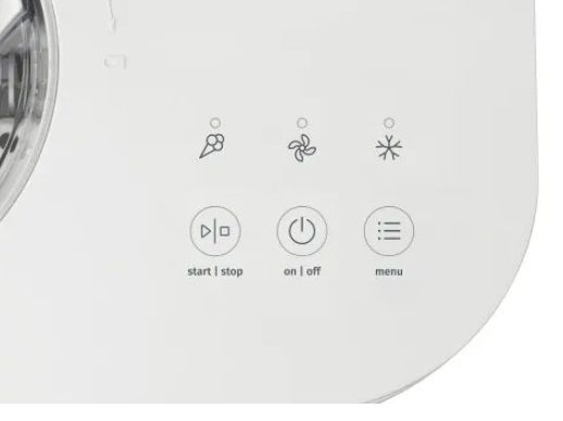 Мороженица Gorenje 100Вт, чаша-1л, время приготовл.-30мин, пластик, бело-серый