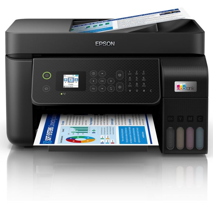 МФУ ink color A4 Epson EcoTank L5290 33_15 ppm Fax ADF USB Ethernet Wi-Fi 4 inks