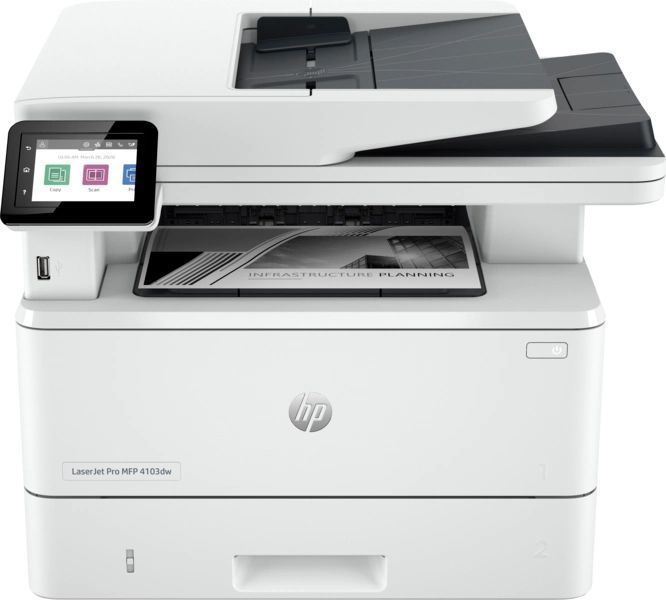 Багатофункціональний пристрій А4 ч/б HP LaserJet Pro 4103dw з Wi-Fi