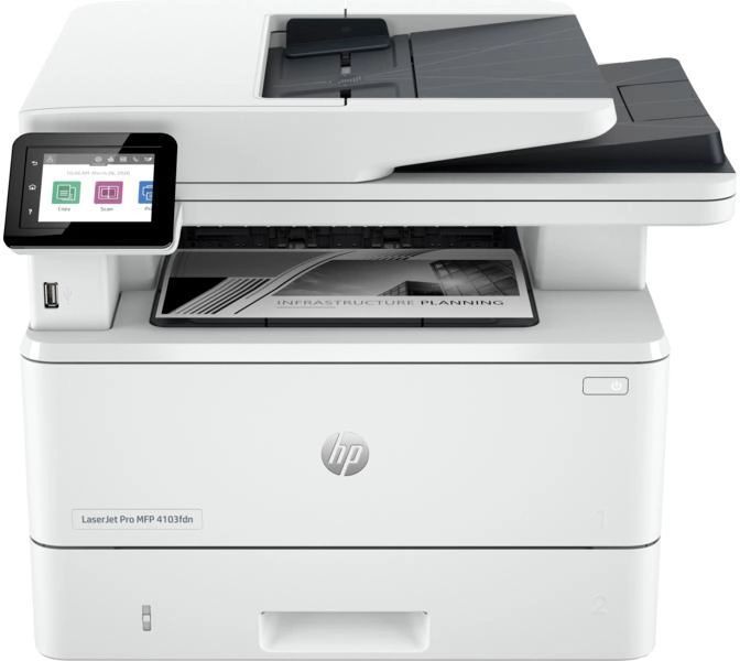 МФУ А4 ч/б HP LaserJet Pro 4103fdn