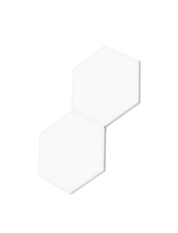 Набір настінних світильників Govee H6061 Glide Hexa Light Panels, 10шт, RGBIC, WI-FI/Bluetooth, білий