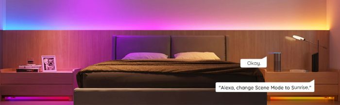 Лента светодиодная умная Govee H619С RGBIC Basic Wi-Fi + Bluetooth LED Strip Light With Protective Coating 10м Белый