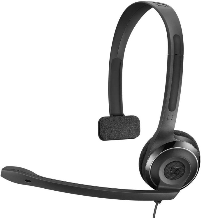 Гарнитура компьютерная моно On-Ear EPOS PC 7 Chat, USB, однонаправленный, 2м, Черный