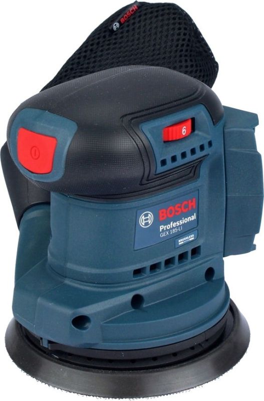 Шліфмашина ексцентрикова акумуляторна Bosch Professional GEX 185-LI 18В 125мм 6000-10000об/хв 0.93кг без АКБ та ЗП