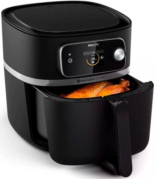 Мультипіч Philips Combi XXL Connected, 2200Вт, чаша-8.3л, сенсорне керув., пластик, чорний