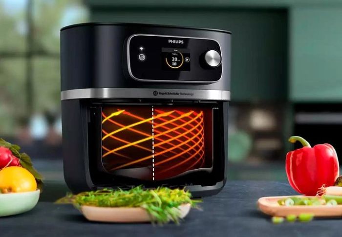 Мультипіч Philips Combi XXL Connected, 2200Вт, чаша-8.3л, сенсорне керув., пластик, чорний