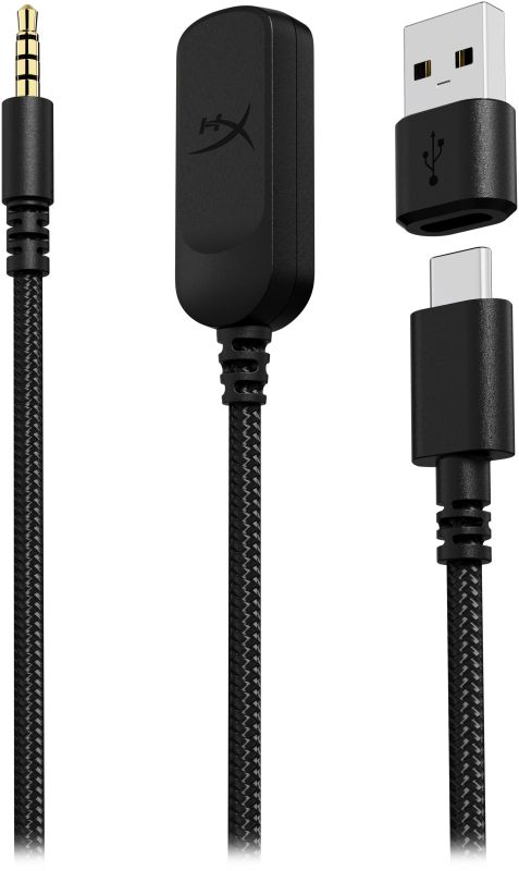 Гарнітура ігрова HyperX Cloud III, mini-jack/USB-A/USB-C, 1.2м/1.3м, чорний