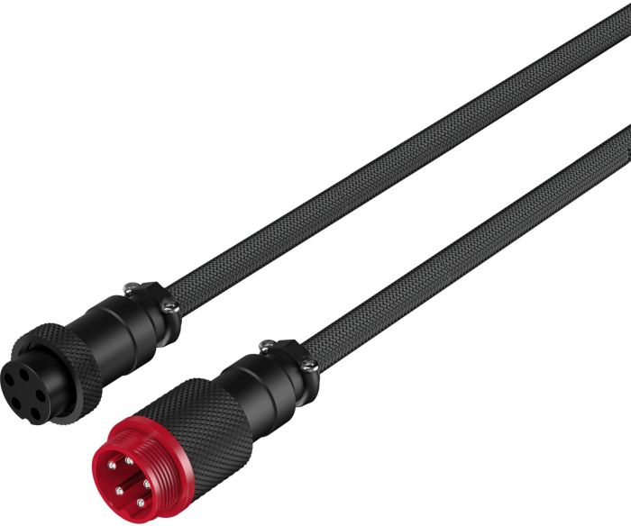 Кабель заряджання/синхронізації HyperX USB-A > USB-C, спіральний, 1.37м, сіро-чорний