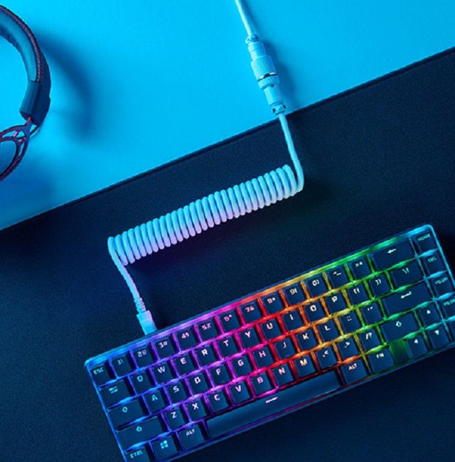 Кабель заряджання/синхронізації HyperX USB-A > USB-C, спіральний, 1.37м, сіро-чорний