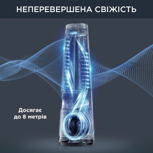 Очиститель воздуха Rowenta вен-тор+об-тель Eclipse 3IN1, 35м2, 107м3/час, пульт ДУ, дисплей, HEPA фильтр, 12 ур. ск-сти, белый