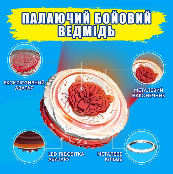 Волчок Infinity Nado VI Standard Pack Пылающий Боевой Медведь (Blazing War Bear)