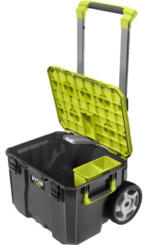 Ящик модульный для инструмента Ryobi Link RSL201, на колесиках, телескопическая ручка, 39х57х49.5см, пластик