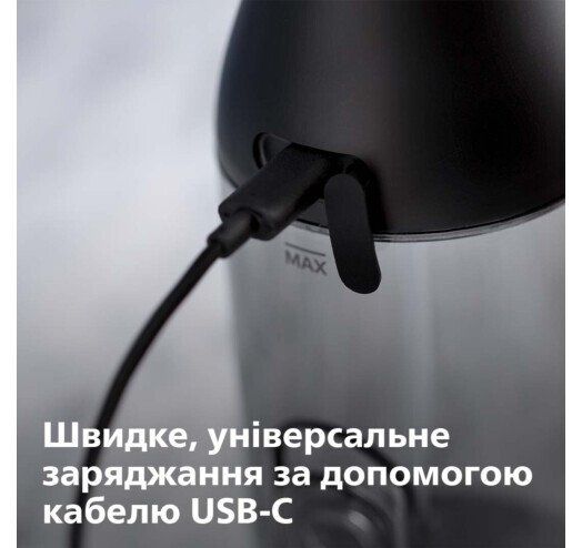 Іригатор Philips портативний Sonicare Cordless Power Flosser 3000, чаша 250 мл, чохол, 2 насадки , чорний