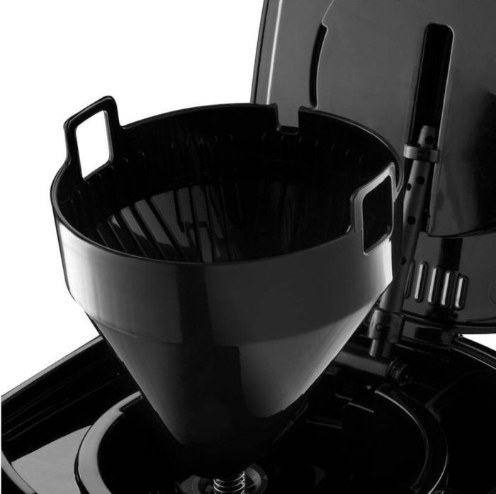 Кофеварка Russell Hobbs капельная Luna Stone, 1.5л, молотый, LED-дисплей, подогрев чашек, черно-серебристый