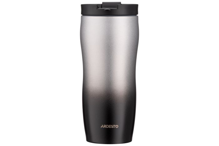Термочашка Ardesto Metallic, 450мл, нержавеющая сталь, черный