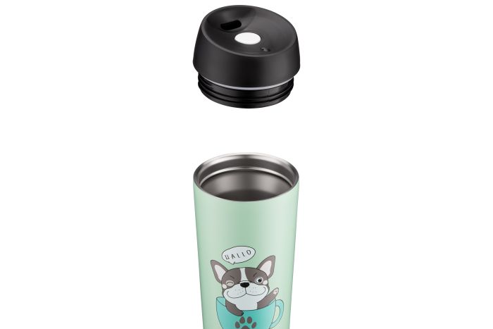 Термочашка Ardesto Coffee time Frenchie, 450мл, нержавеющая сталь, зеленый