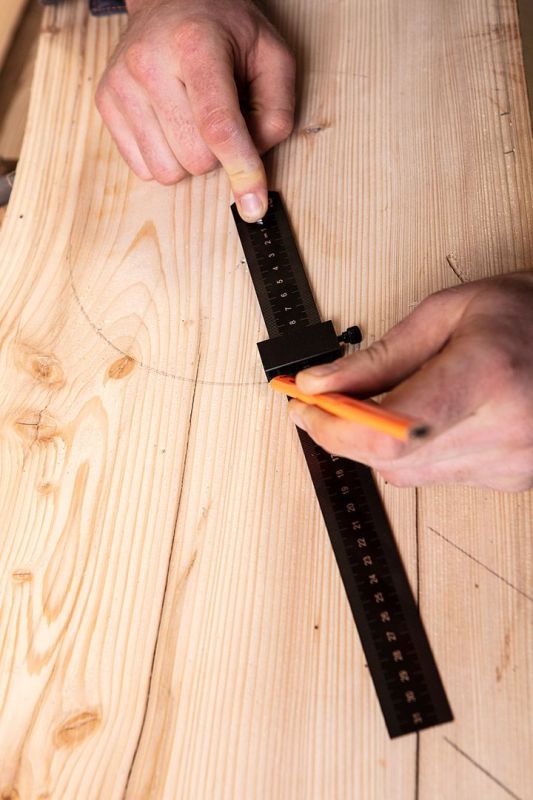 Линейка Neo Tools с блоком позиционирования, нержавеющая сталь, 300мм