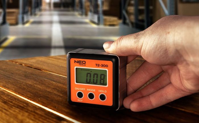 Кутомір Neo Tools, ±0.1°, 4 одиниці вимірів, магніт