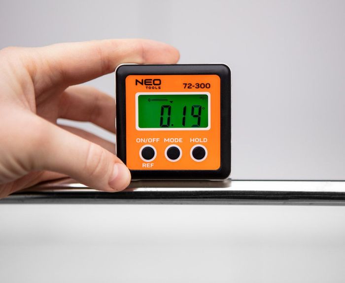 Кутомір Neo Tools, ±0.1°, 4 одиниці вимірів, магніт