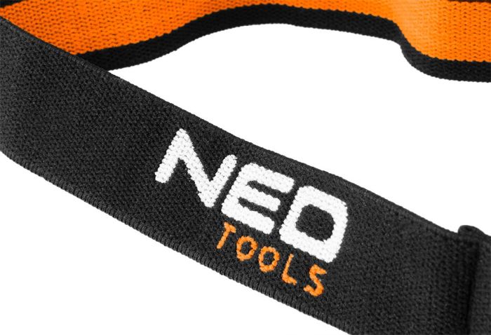 Ліхтар налобний акумуляторний Neo Tools, 500мА·год, 180лм, 3Вт, датчик руху, рухома конструкція на 360°, червоне світло, 50г, IPX4