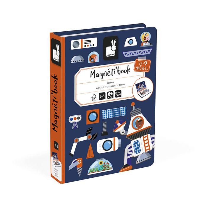 Магнитная книга Janod Космос 70эл