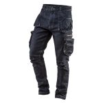 Штани робочі Neo Tools Denim, 98% бавовна та 2% еластан, L(52), синій темний