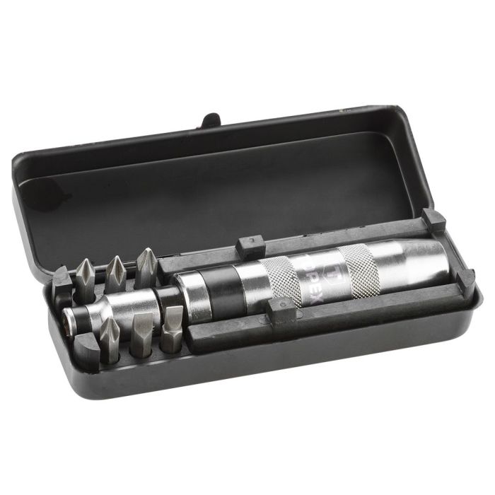 Викрутка TOPEX бітотримач 1/4", ударний, 6 біт, SL,PH, сталь CrV