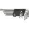 Ключи Torx TOPEX, набор 9шт, длинные, CrV, T10-T50