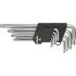 Ключи Torx TOPEX, набор 9шт, длинные, CrV, T10-T50