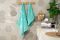 Полотенце махровое Ardesto Benefit, 50х90см, 100% хлопок, бирюзовый