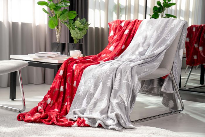 Плед Ardesto Christmas Flannel, 160х200см, 100% полиэстер, гномы