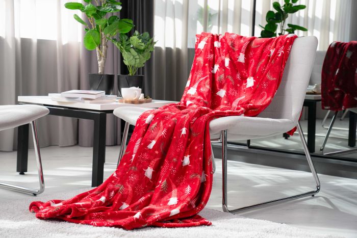 Плед Ardesto Christmas Flannel, 160х200см, 100% полиэстер, гномы