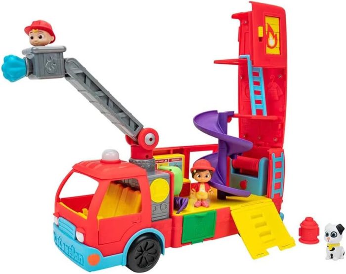 Игровой набор CoComelon Feature Vehicle Пожарная машина-трансформер с аксессуарами