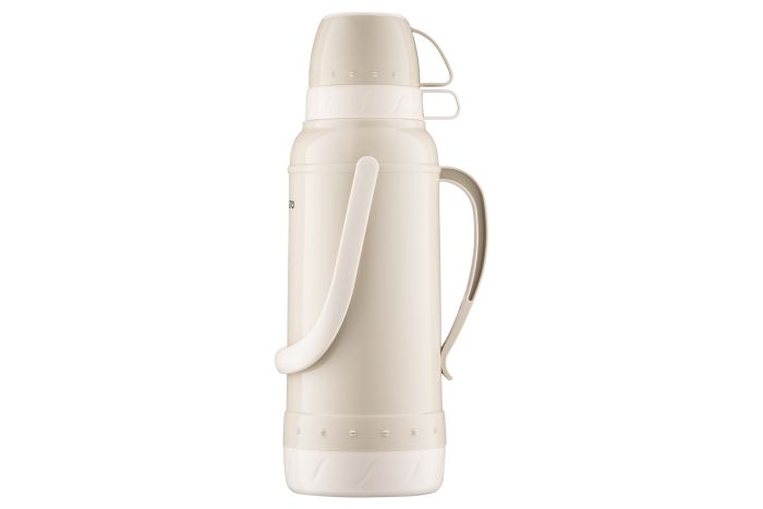 Термос Ardesto Gemini Gourmet, 2000мл, пластик, боросиликатное стекло, бежевый