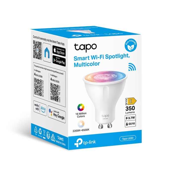 Умная многоцветная Wi-Fi лампа TP-LINK Tapo L630 N300 GU10