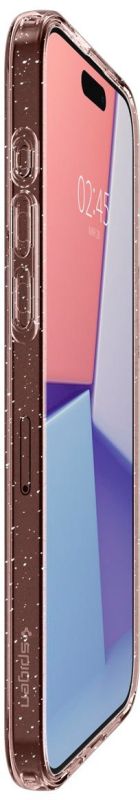 Чехол Spigen для iPhone 15 Pro, Liquid Crystal Glitter, Rose Quartz
