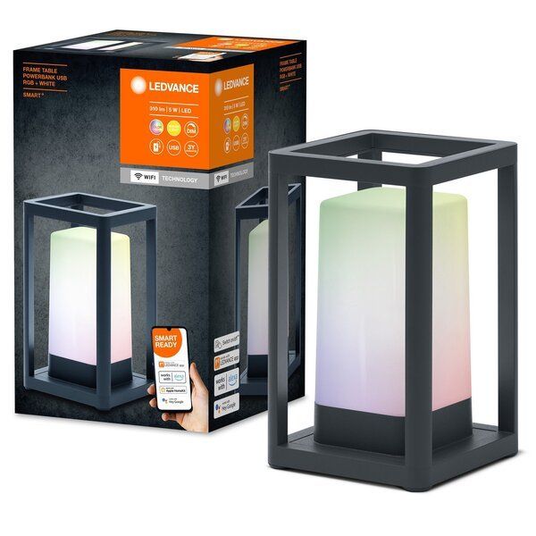 Светильник LEDVANCE TABLEFRAME 5Вт 3000К 270Лм RGBW 5200мАч Wi-Fi IP44 черный