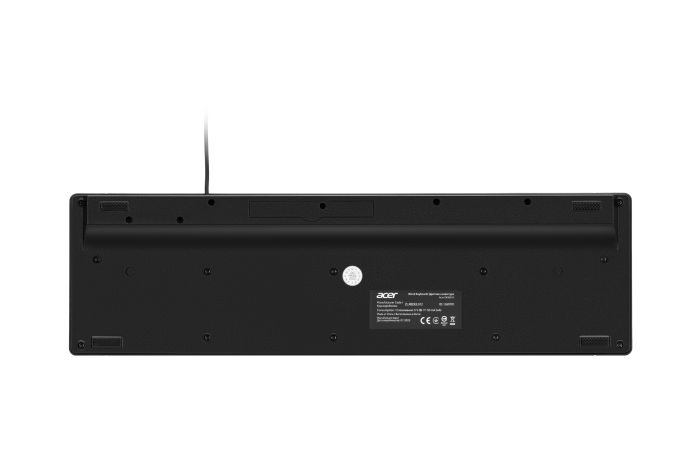 Клавиатура мембрана Acer OKW010, 115key, USB-A, EN/UKR/RU,чёрный